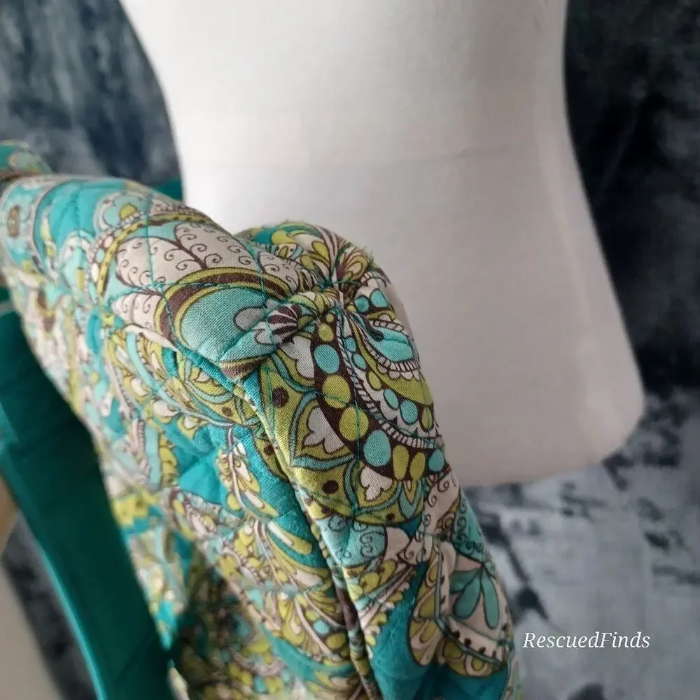 Vera Bradley Meteo Briefcase Peacock RETIRED Excellent Condition
